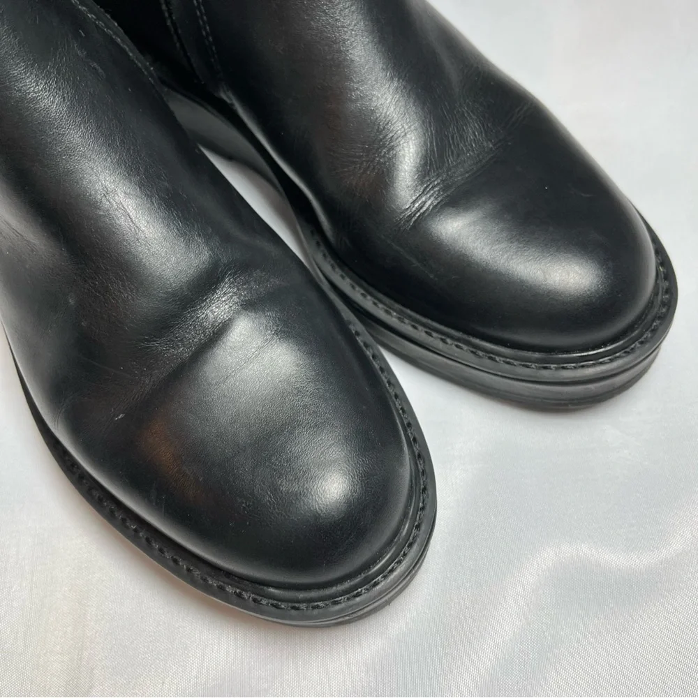 Dolce Vita Ember Black Leather Over-the-Knee Boots Size 6.5